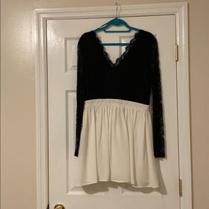 Black and white dress